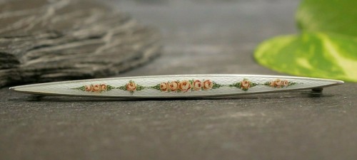 Spilla floreale argento 900